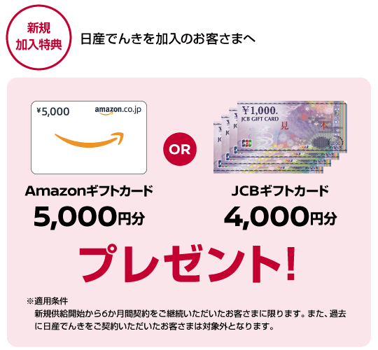 新規加入特典